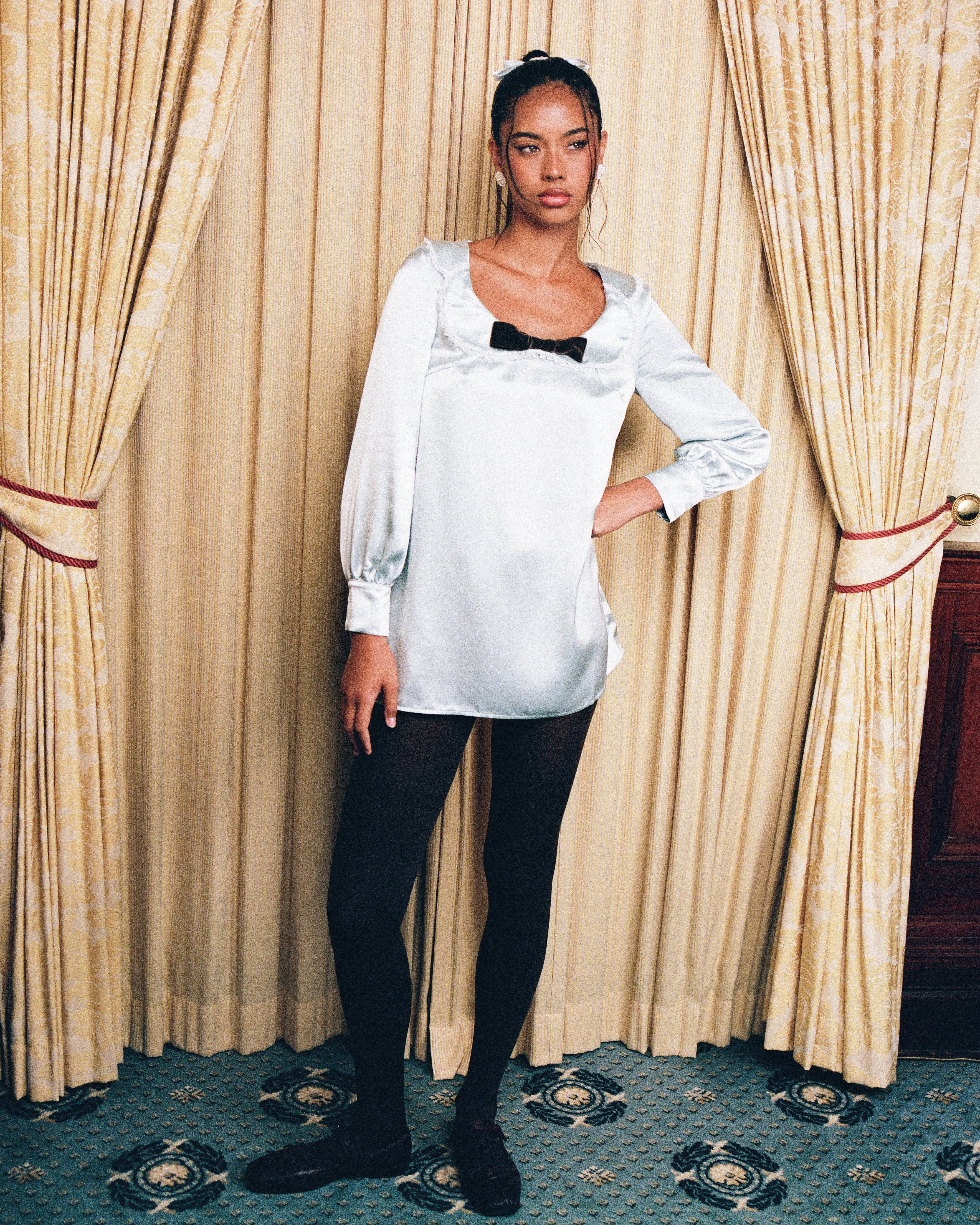 Celeste Collar Shift Dress - Opal - Image 3