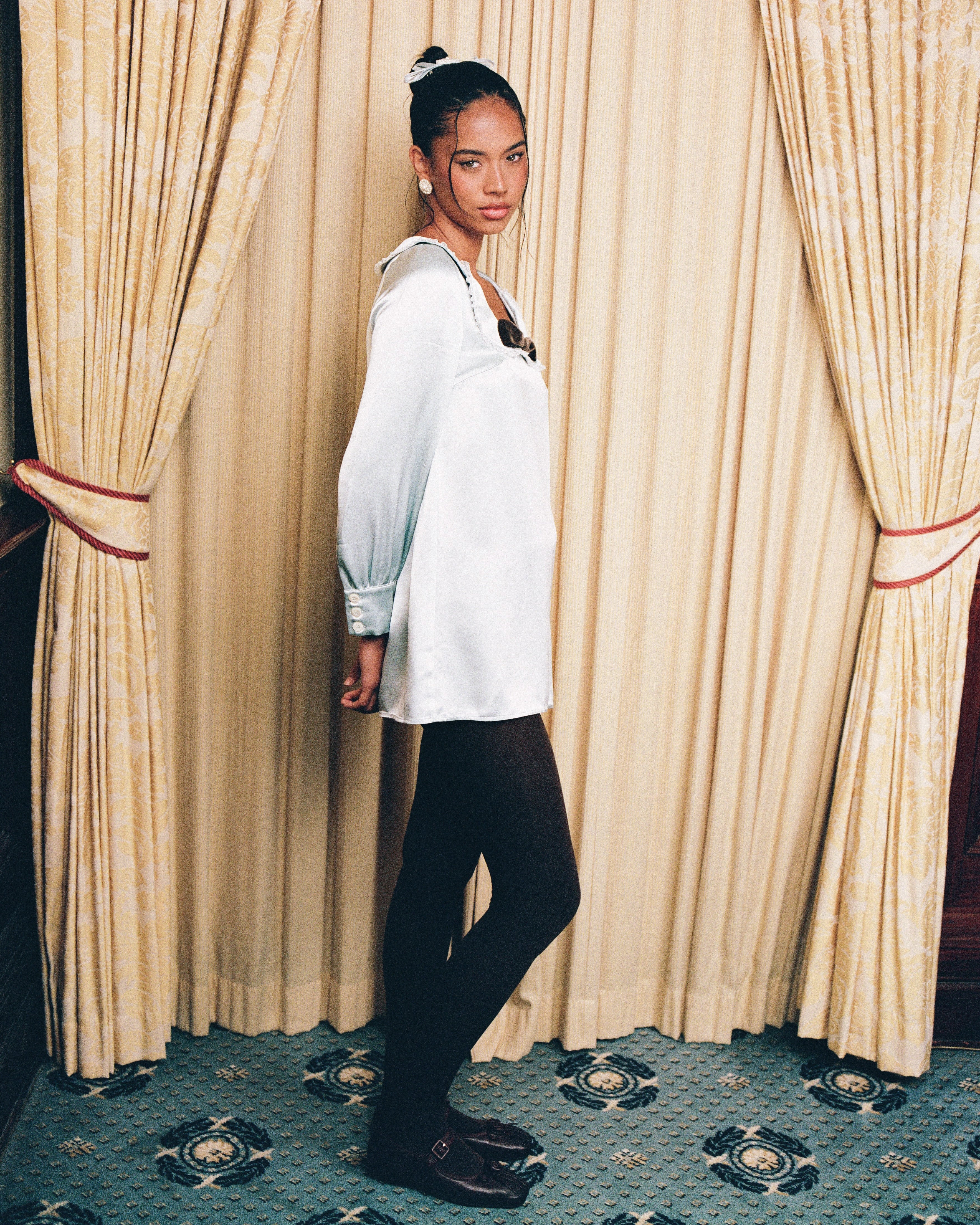Celeste Collar Shift Dress - Opal - Image 4