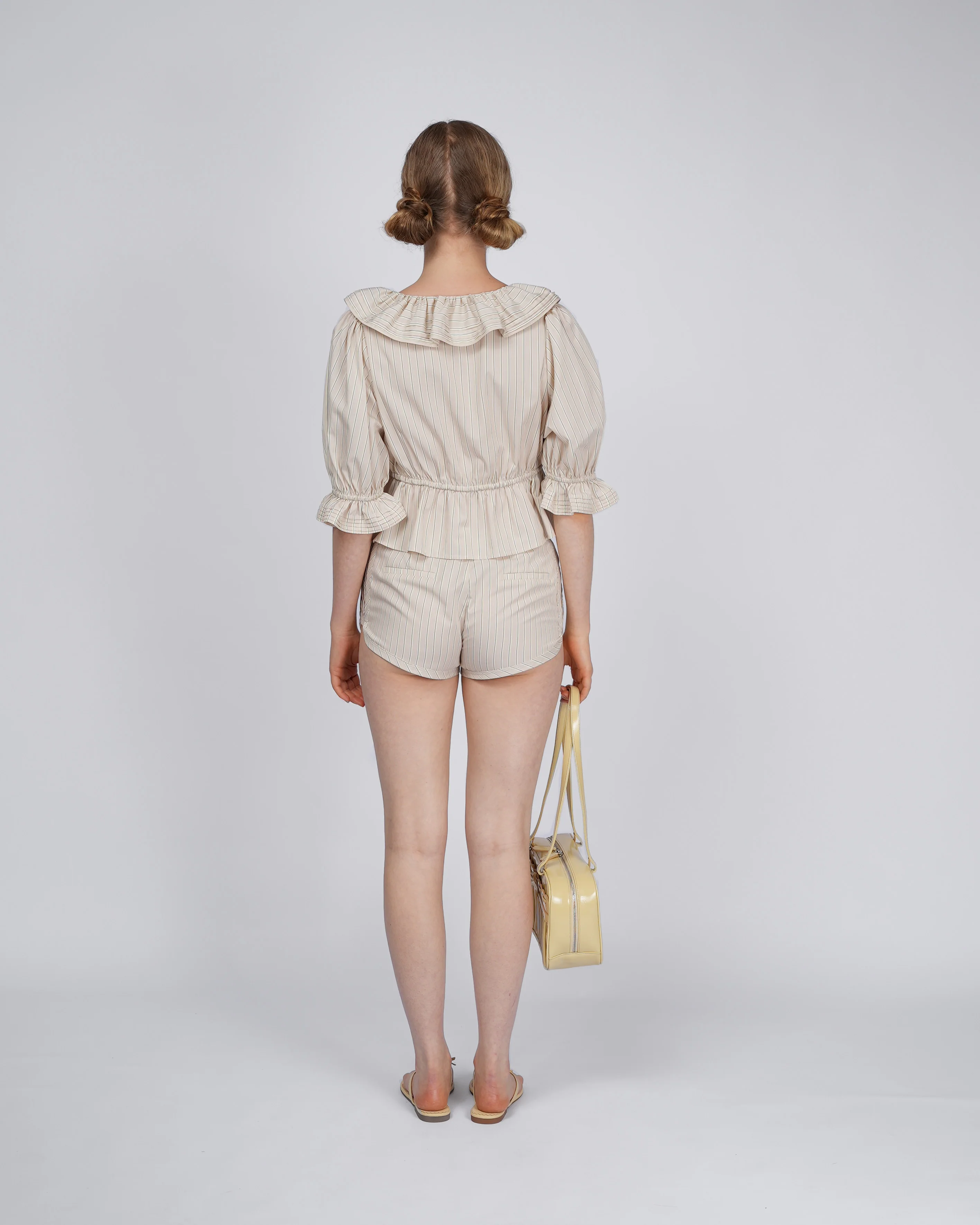 Cotton Dolphin Shorts - Sunday Stripe - Image 7