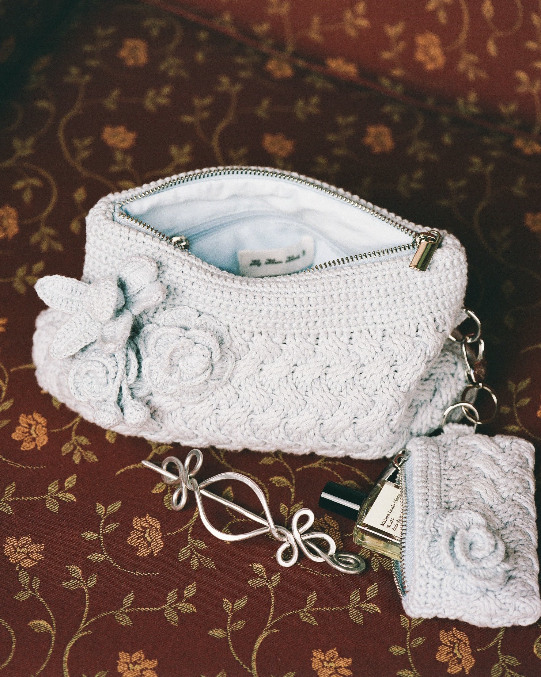 Crochet Garden Keepsake Bag - Bluewishes - Image 5