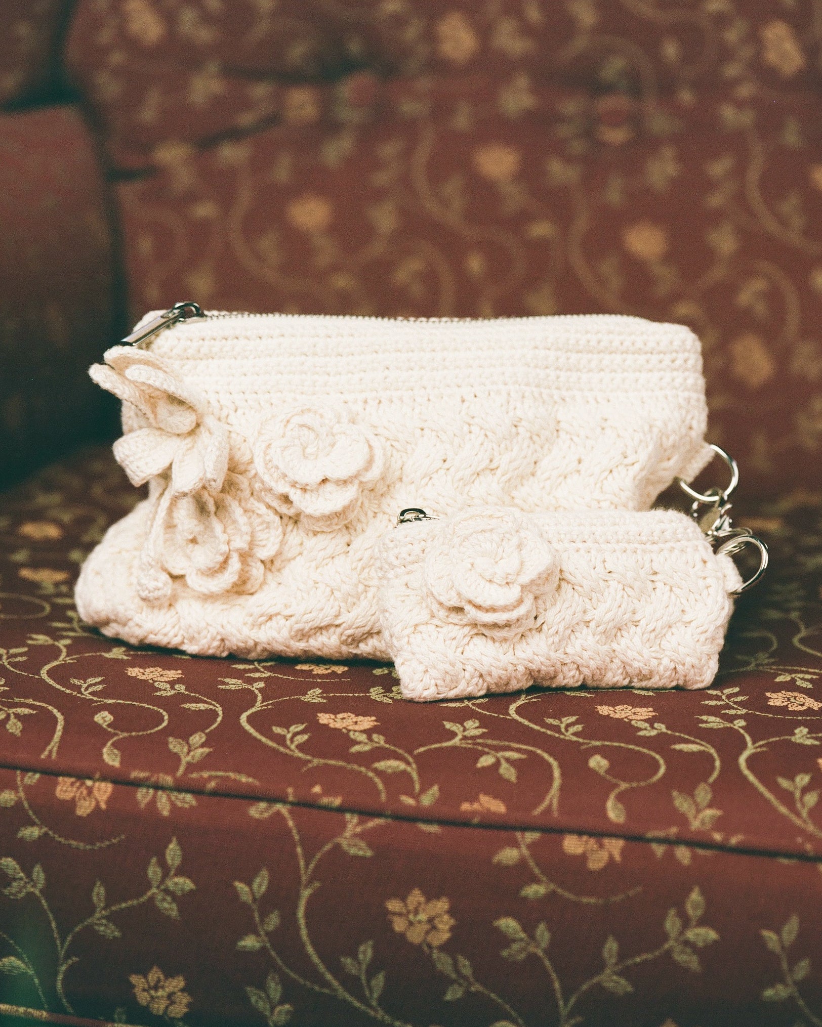 Crochet Garden Keepsake Bag - Porcelain - Image 5