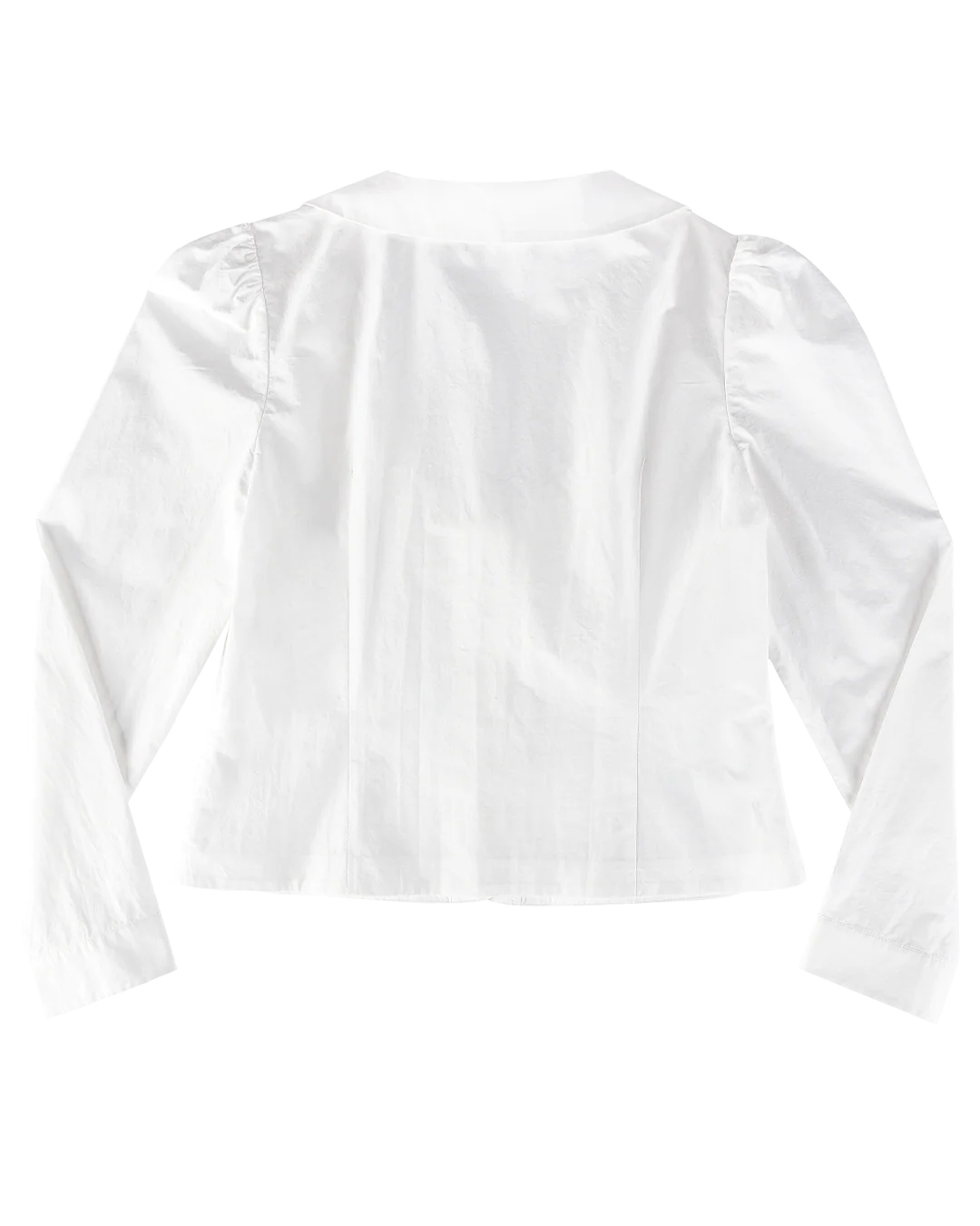 Curved Collar Button Shirt - White - Image 8