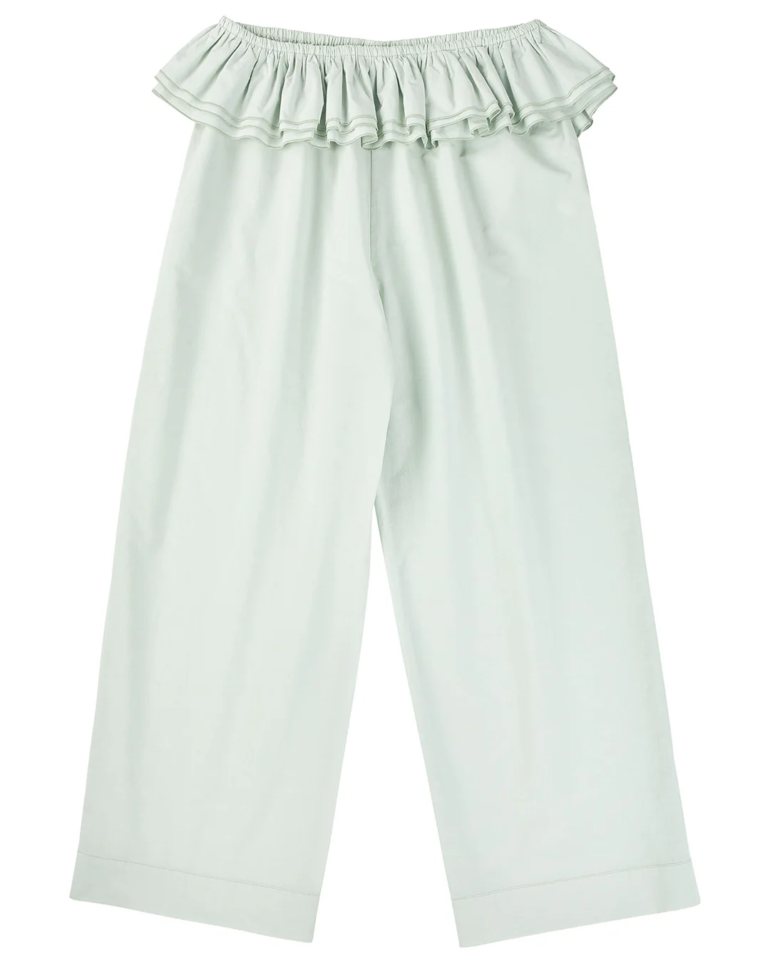 Detachable Ruffle Belt Pant - Mint - Image 9
