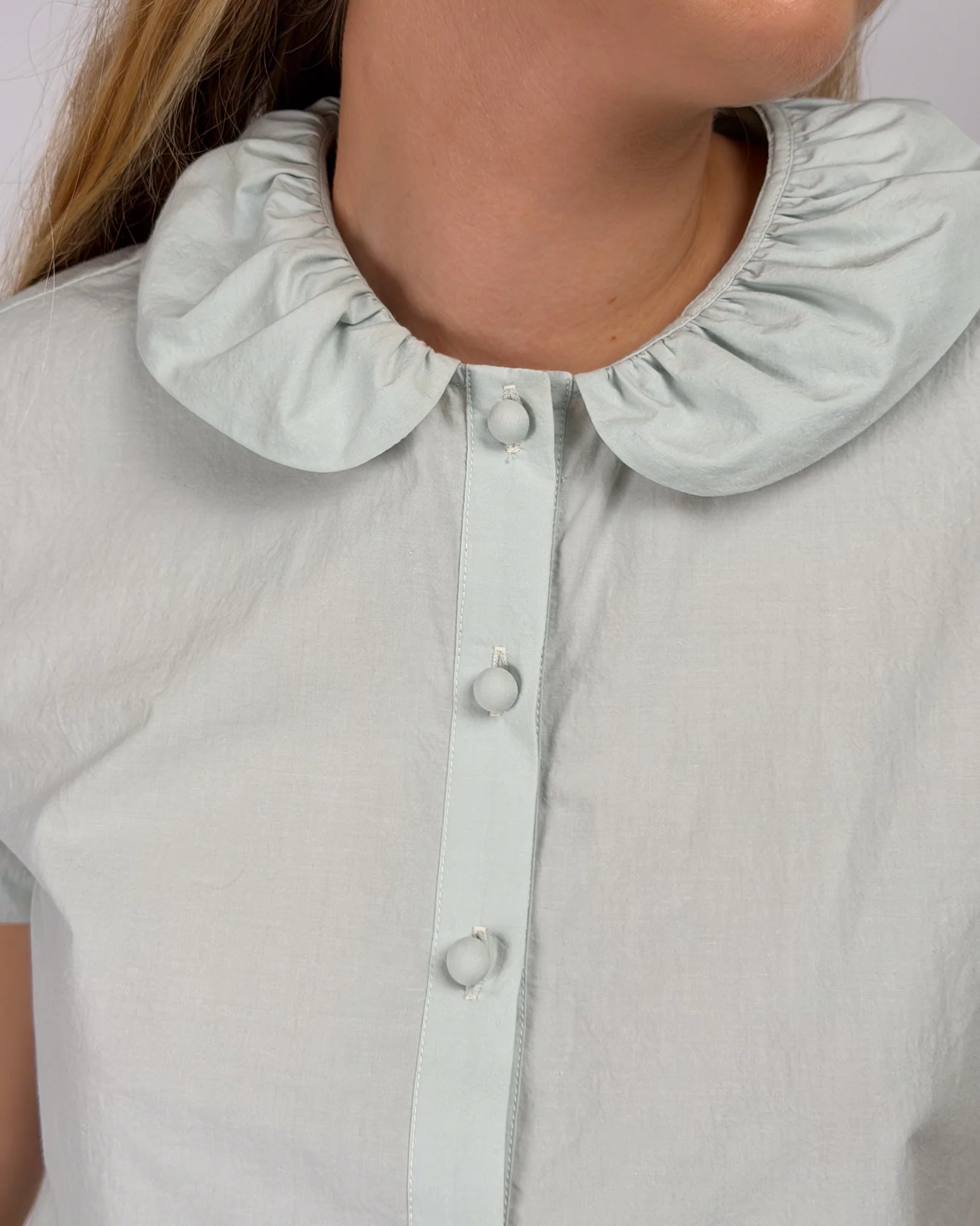 Esme Button Shirt - Mint - Image 3