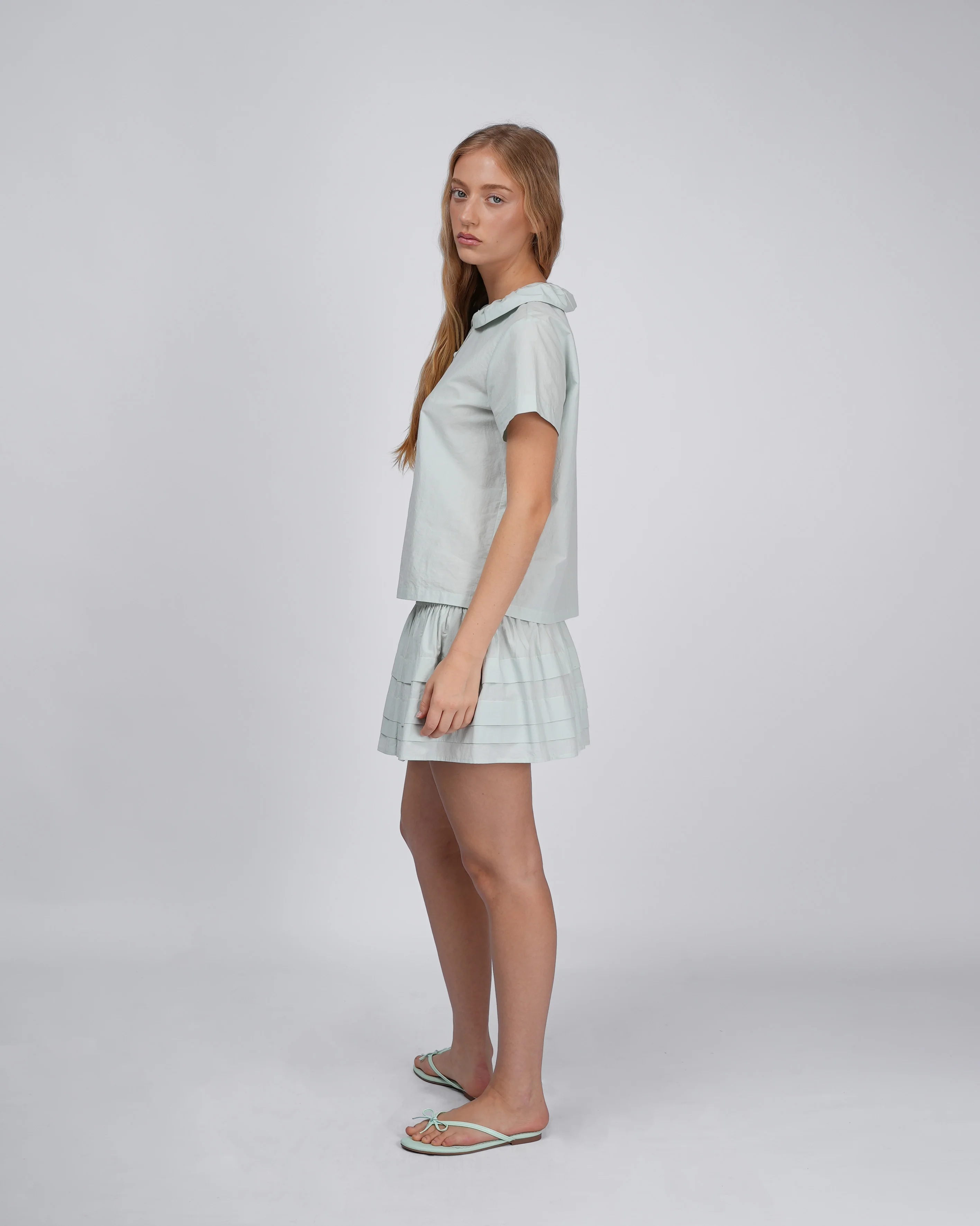 Esme Button Shirt - Mint - Image 5