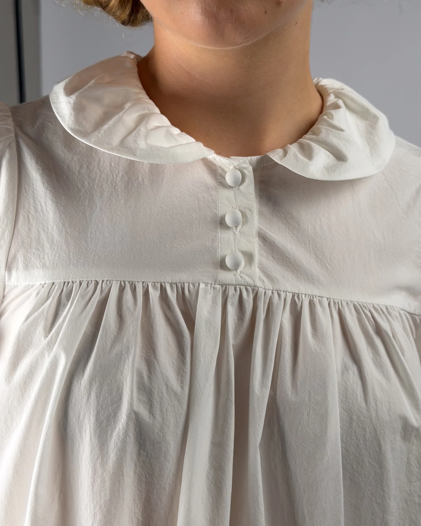 Esme Shift Dress - White - Image 3