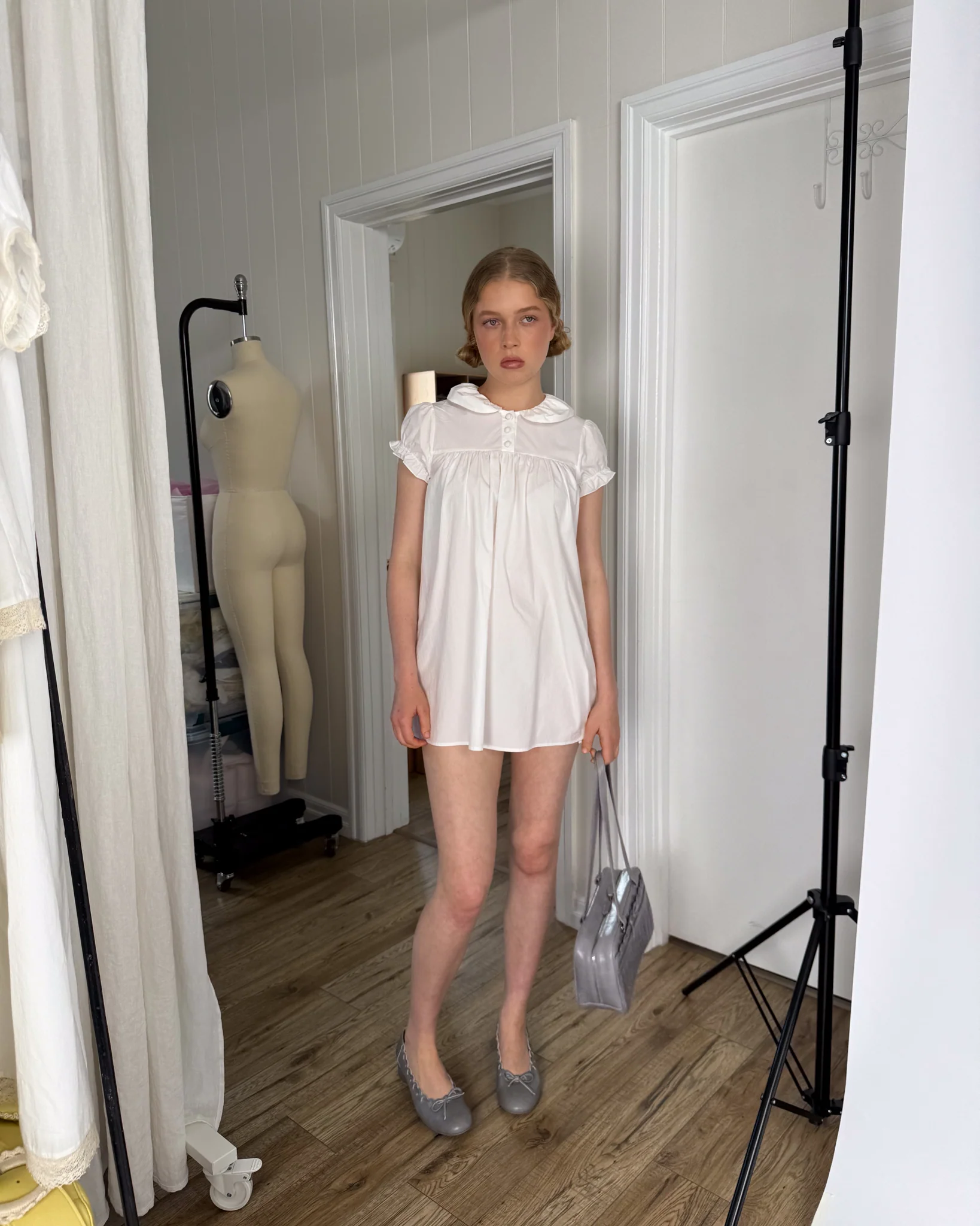 Esme Shift Dress - White - Image 5