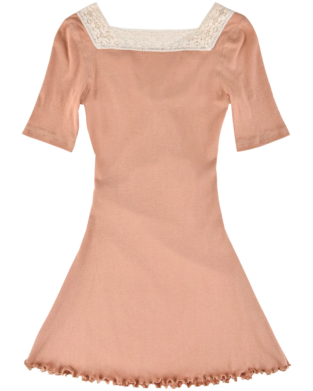 Lace Bow Mini Dress - Rose Veil - Image 9
