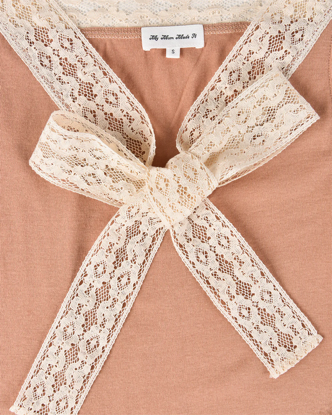 Lace Bow Tank - Rose Veil - Image 7