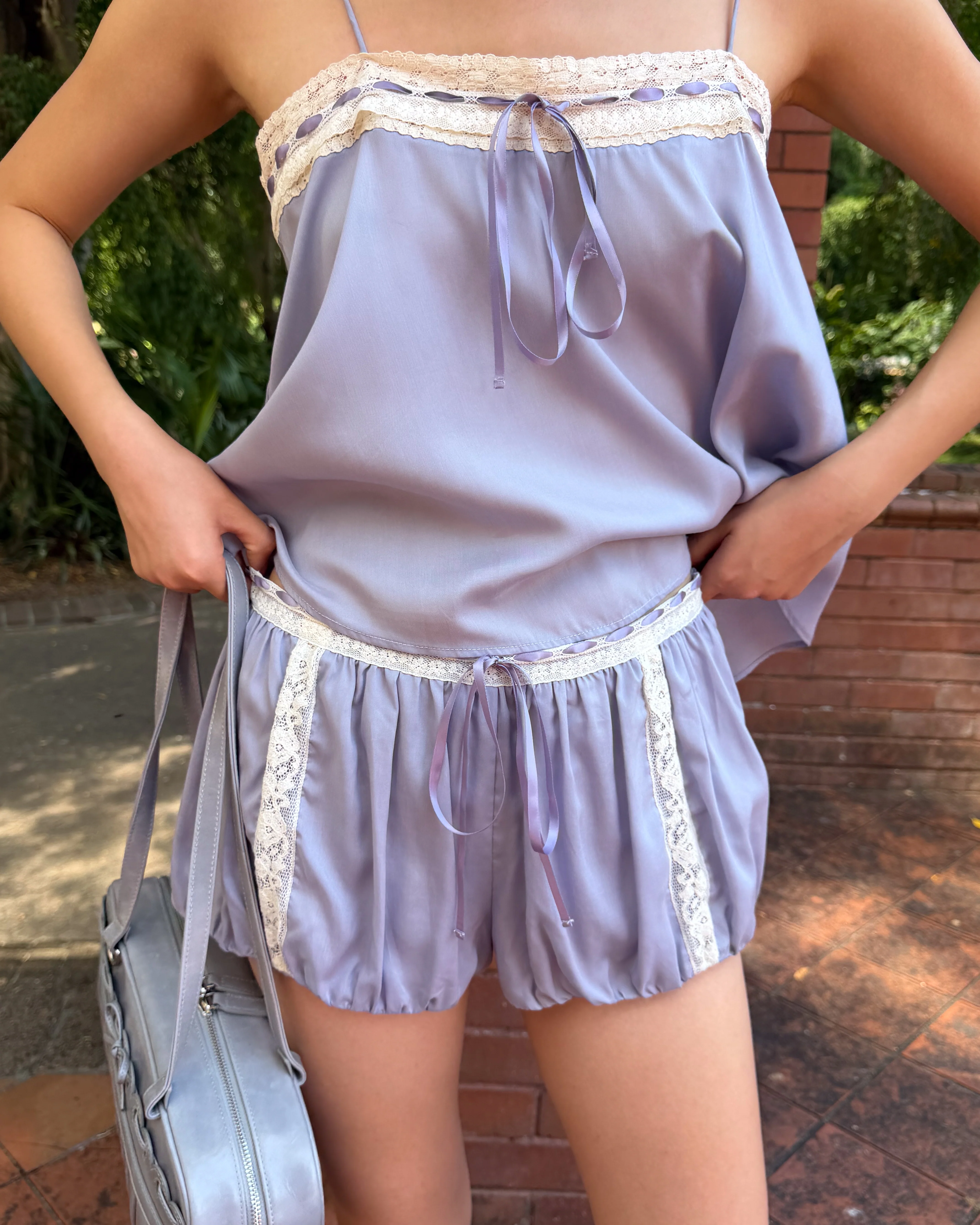 Lace Ribbon Cami - Wisteria - Image 6