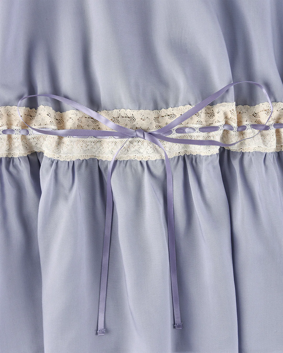Lace Ribbon Dress - Wisteria - Image 8