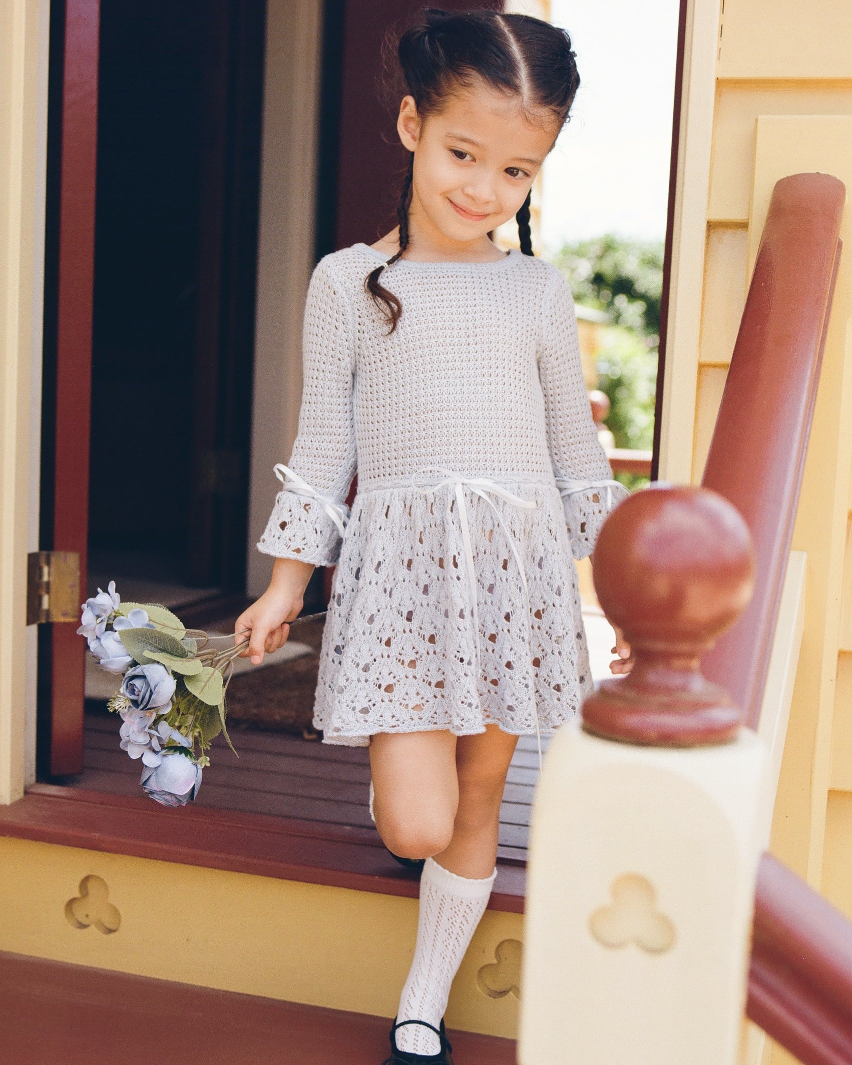 Mini Chapel Knit Dress - Bluewishes - Image 2