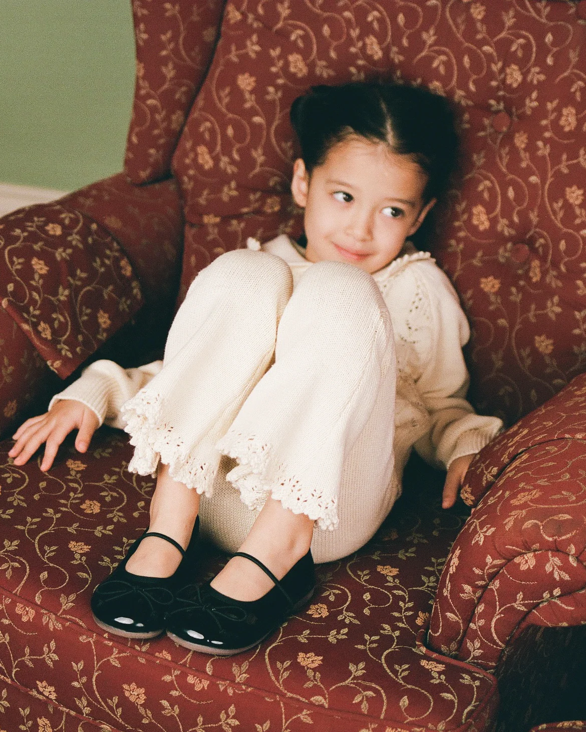 Mini Lace Knit Pant - Porcelain - Image 5