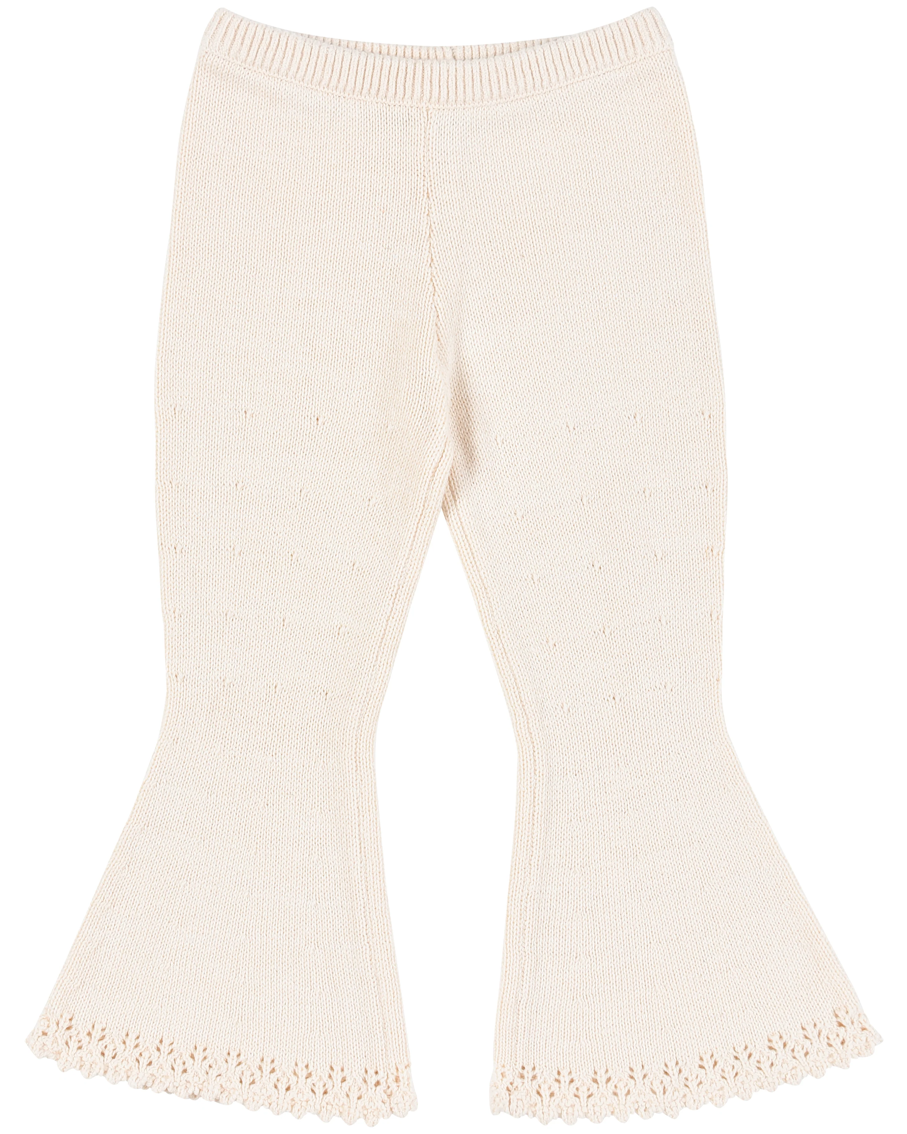 Mini Lace Knit Pant - Porcelain - Image 7