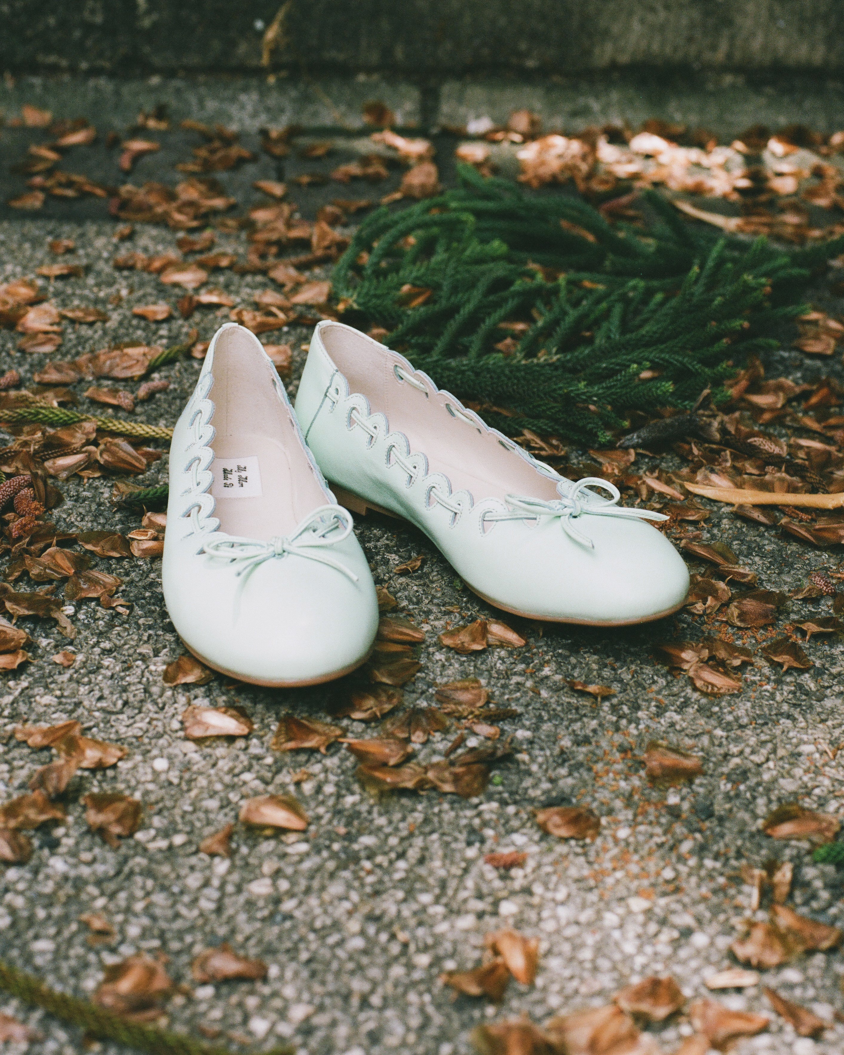 Ribbon Stitch Ballet Flats - Mint - Image 5