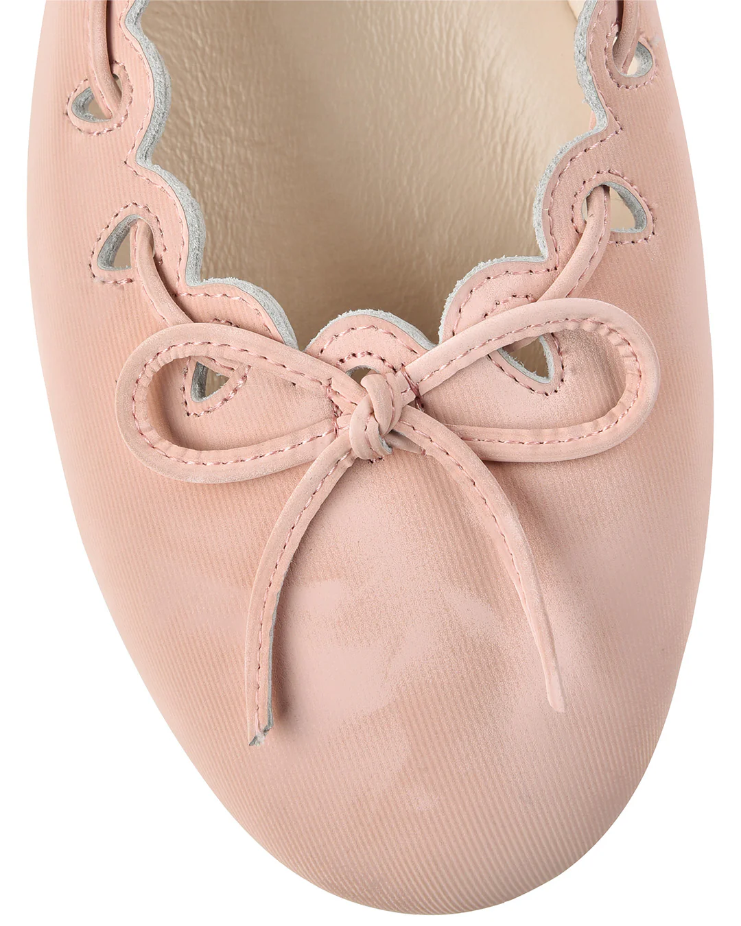 Ribbon Stitch Ballet Flats - Rose Veil - Image 8