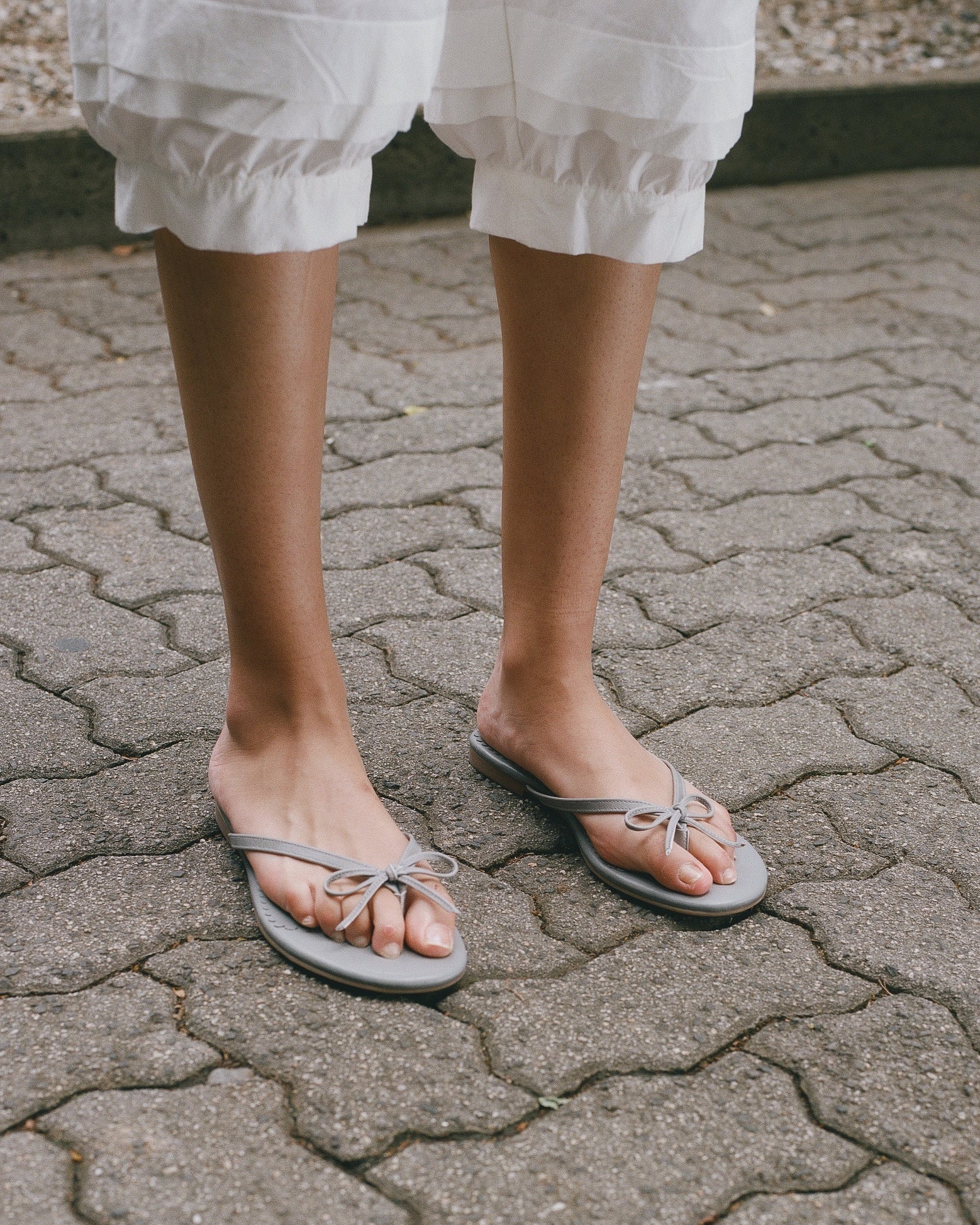 Ribbon Stitch Flip Flops - Wisteria - Image 2