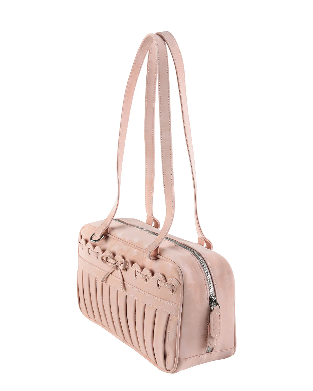Ribbon Stitch Shoulder Bag - Rose Veil - Image 6