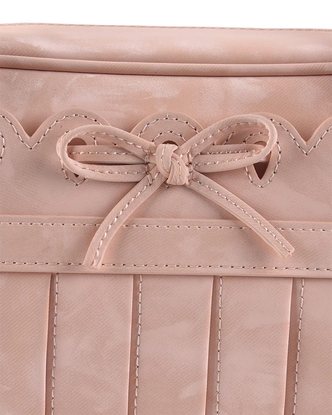 Ribbon Stitch Shoulder Bag - Rose Veil - Image 7