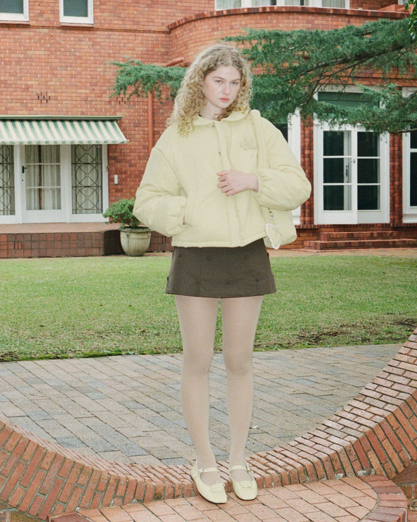 Rosette Puffer Jacket - Butternut - Image 4