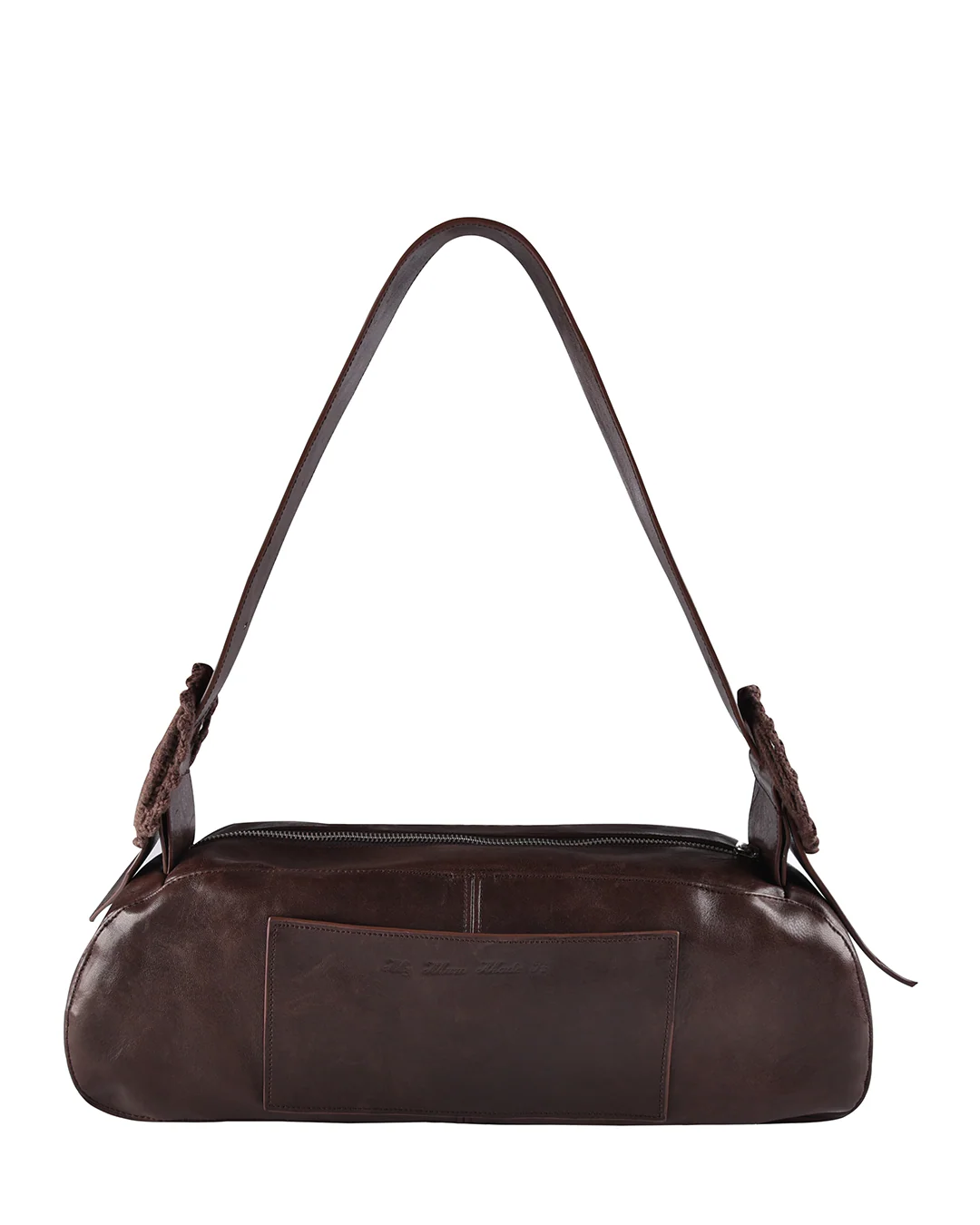 Leather Crochet Buckle Bag - Saddle - Image 2