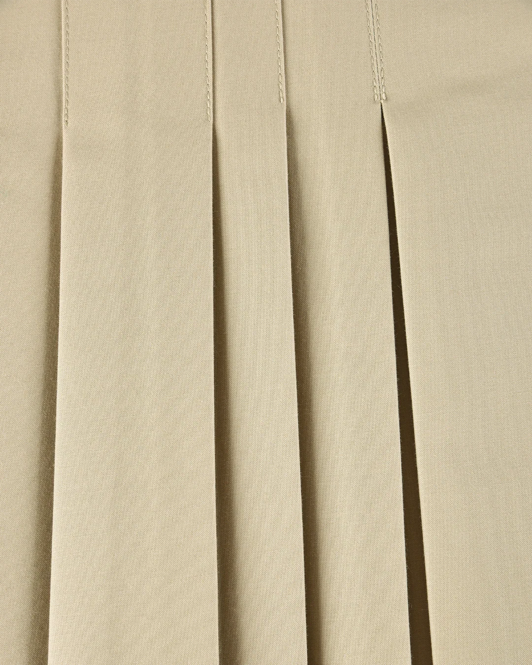 Structured Box Pleat Midi Skirt - Fawn - Image 6