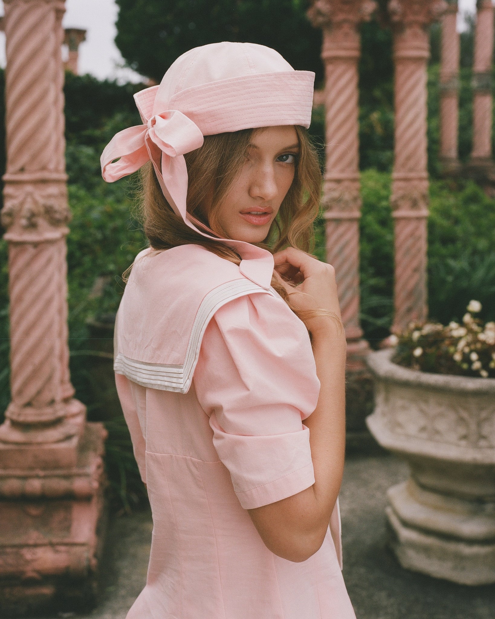 Tie Sailor Hat - Electra Blush - Image 4