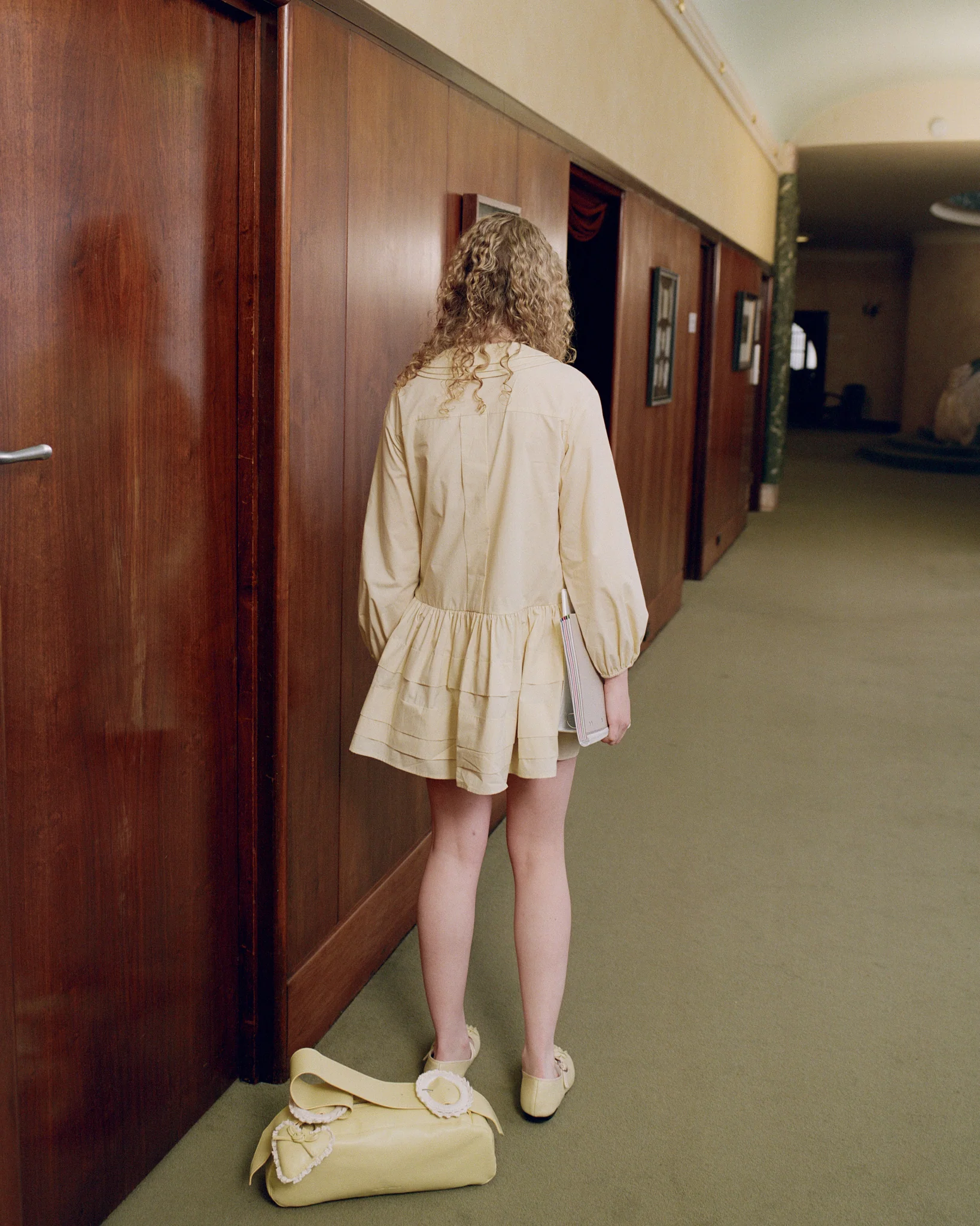 Tiered Collar School Dress - Butternut - Image 5