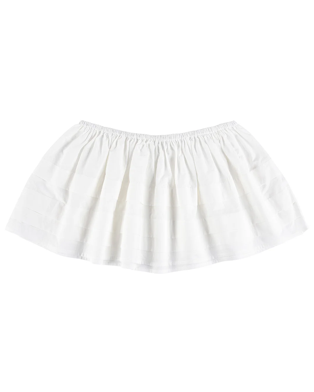 Tiered Pleat Mini Skirt - White - Image 9